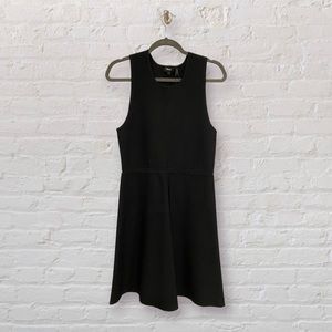 Theory Black Flare Knit Dress Size Large NWT